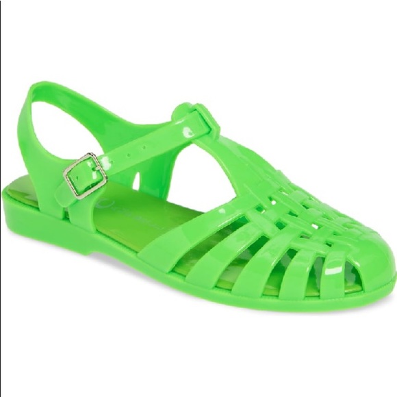 Jeffrey Campbell Havana Last Lime Green Jellies - Picture 6 of 8